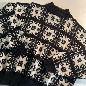 Vintage 80s For Situations Womens M  Acrylic Knit Pullover Sweater Crewneck